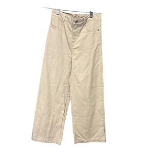 Paisley Lane Kids Beige Corduroy Wide Leg Pants Size 8